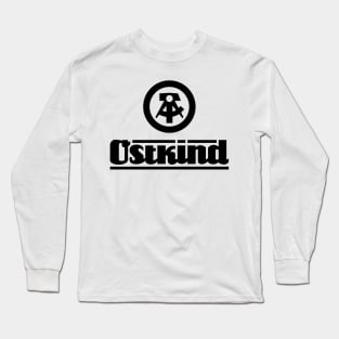 Ostkind with DDR logo (black) Long Sleeve T-Shirt